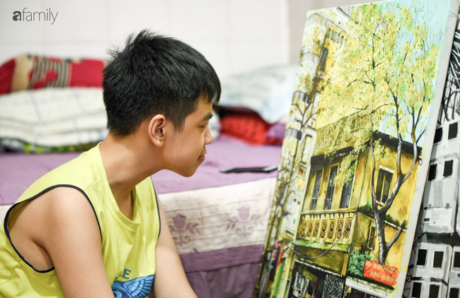 Cậu bé tự kỉ 9 tuổi mê tranh Van Gogh với bức tranh được đấu tranh trăm triệu: Con sẽ trở thành họa sĩ nổi tiếng, sẽ mua nhà và cho mẹ đi du lịch - Ảnh 6.