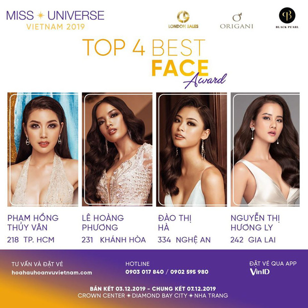 Chính thức công bố Top 4 gương mặt sáng giá nhất Hoa hậu Hoàn vũ Việt Nam 2019 ngay trước thềm bán kết - Ảnh 1.