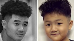 Tìm ra phiên bản nhí hoàn hảo của Hà Đức Chinh: Từ mắt đến kiểu đầu không lệch đâu được, hóa ra là con trai Thu Quỳnh