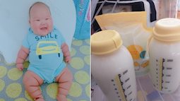 Sinh xong sữa chỉ có vài giọt, mẹ trẻ kiên trì kích sữa thành công và nuôi con bằng sữa mẹ hoàn toàn 3 tháng đã 10kg