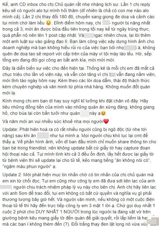 Xôn xao thông tin nhà hàng Đài Loan nổi tiếng Sài Gòn thờ ơ với khách bị nhiễm trùng máu, nhiễm khuẩn dạ dày sau khi ăn hóa đơn 600k - Ảnh 2.