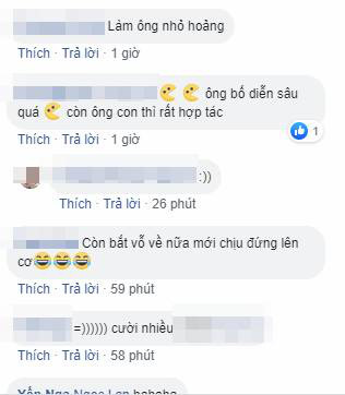 Bị con trai giành ăn quả táo, ông bố lầy lội có màn ăn vạ đỉnh cao khiến cậu con hốt hoảng: Rồi ai là bố, ai là con? - Ảnh 2. Bị con trai giành ăn quả táo, ông bố lầy lội có màn ăn vạ đỉnh cao khiến cậu con hốt hoảng: Rồi ai là bố, ai là con? - Ảnh 2.