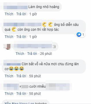 Bị con trai giành ăn quả táo, ông bố lầy lội có màn ăn vạ đỉnh cao khiến cậu con hốt hoảng: Rồi ai là bố, ai là con? - Ảnh 2.