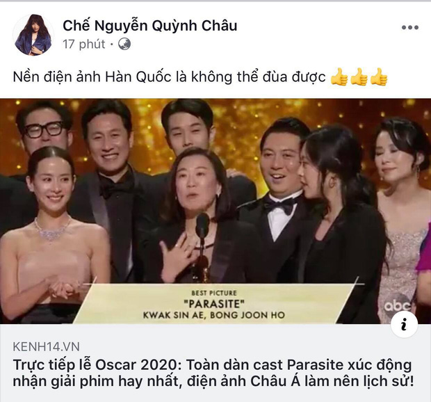 Hà Tăng, Park Seo Joon và dàn sao Hàn - Việt vỡ oà khi phim Ký sinh trùng làm nên lịch sử tại Oscar: Đỉnh cao, quá xứng đáng! - Ảnh 5.