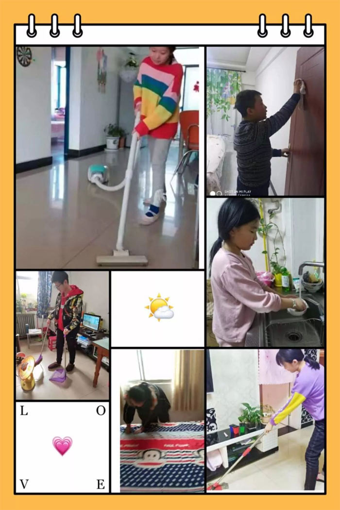 Một trường tiểu học Trung Quốc đưa môn học làm việc nhà vào thời khóa biểu học trực tuyến trong đại dịch Covid-19 - Ảnh 3.
