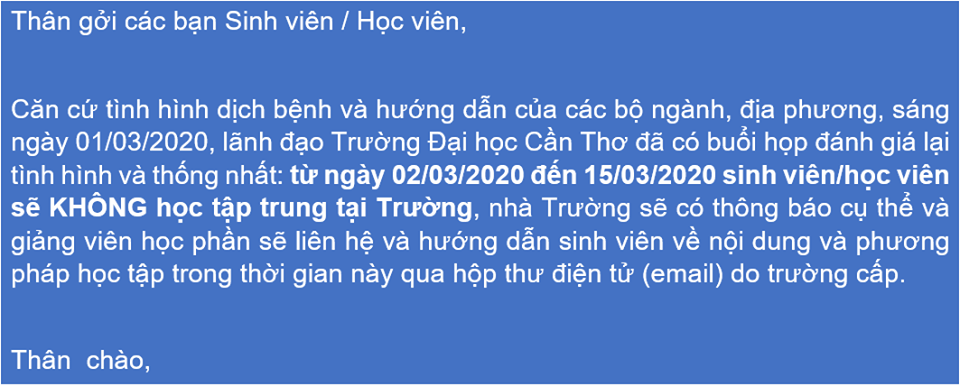 Cập nhật: Danh sách các trường đại học hủy thông báo đi học vào ngày 3/2, thay đổi lịch ở phút chót 