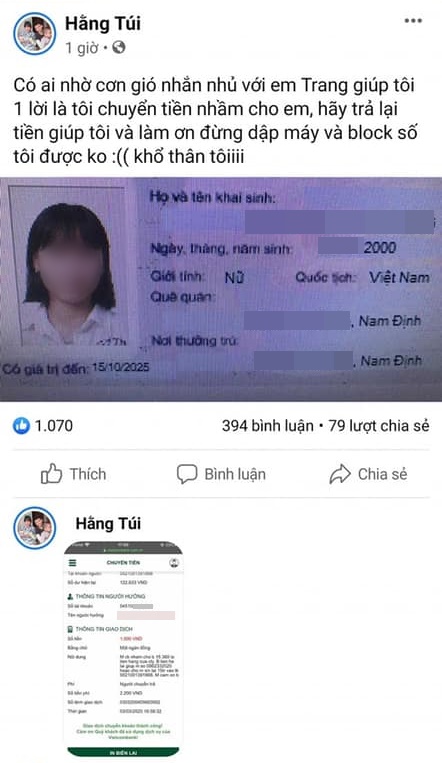 Từ vụ hot mom Hằng Túi chuyển khoản nhầm 15 triệu cho một nữ sinh, nhưng đăng cả thông tin cá nhân lên FB để đòi: Luật sư nói gì? - Ảnh 2.