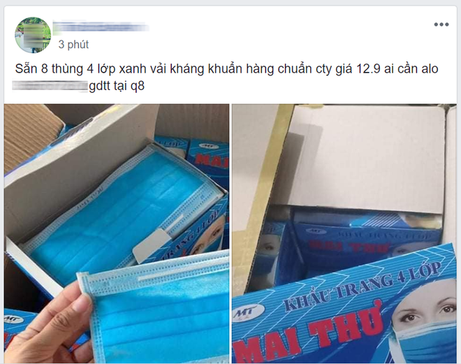 Dịch Covid-19 lan rộng, giá khẩu trang y tế chợ đen bất ngờ giảm 13 triệu đồng - Ảnh 1.