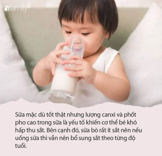 Trẻ uống quá 600ml sữa tươi mỗi ngày có thể đối mặt nguy cơ bị thiếu sắt - Ảnh 3.