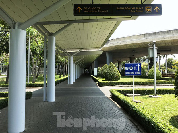 Cận cảnh sân bay Tân Sơn Nhất trước giờ ngừng nhập cảnh người từ nước ngoài về - Ảnh 6.