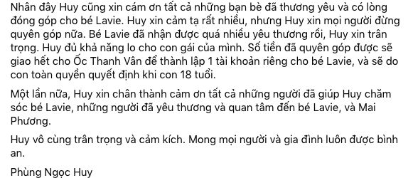 HOT: Phùng Ngọc Huy đã được thừa nhận là người có toàn quyền nuôi dưỡng bé Lavie - Ảnh 2.