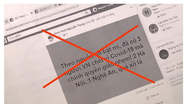 Người đàn ông bị khởi tố vì tung tin Việt Nam có ca tử vong vì Covid-19 - Ảnh 2.