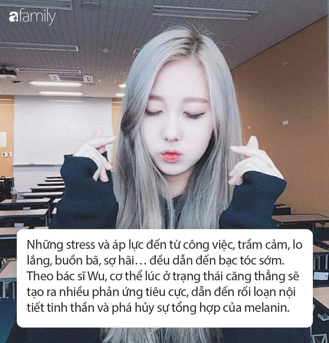 Stress nặng sẽ làm tóc bạc chỉ trong một thời gian ngắn: Chuyên gia lý giải 5 lý do tai hại cần phải sửa để lấy lại màu tóc đen tự nhiên nhất - Ảnh 5.