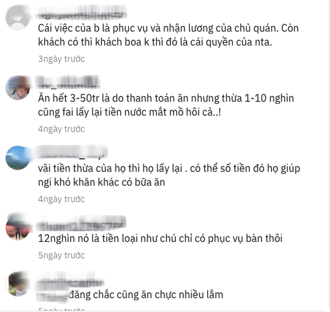 Đại gia đi ăn bữa cơm hơn 20 triệu nhưng vẫn ngồi đợi để lấy lại 12 nghìn tiền thừa khiến dân mạng tranh cãi - Ảnh 4.