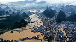 24h qua ảnh: Mưa lớn gây ngập lụt trên diện rộng ở Trung Quốc