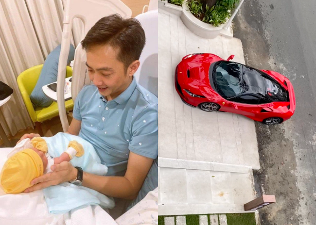 Cường Đô la than thở chuyện phải ở nhà chăm con gái cho Đàm Thu Trang lái siêu xe bạc tỉ đi cafe chiều chủ nhật  - Ảnh 1.