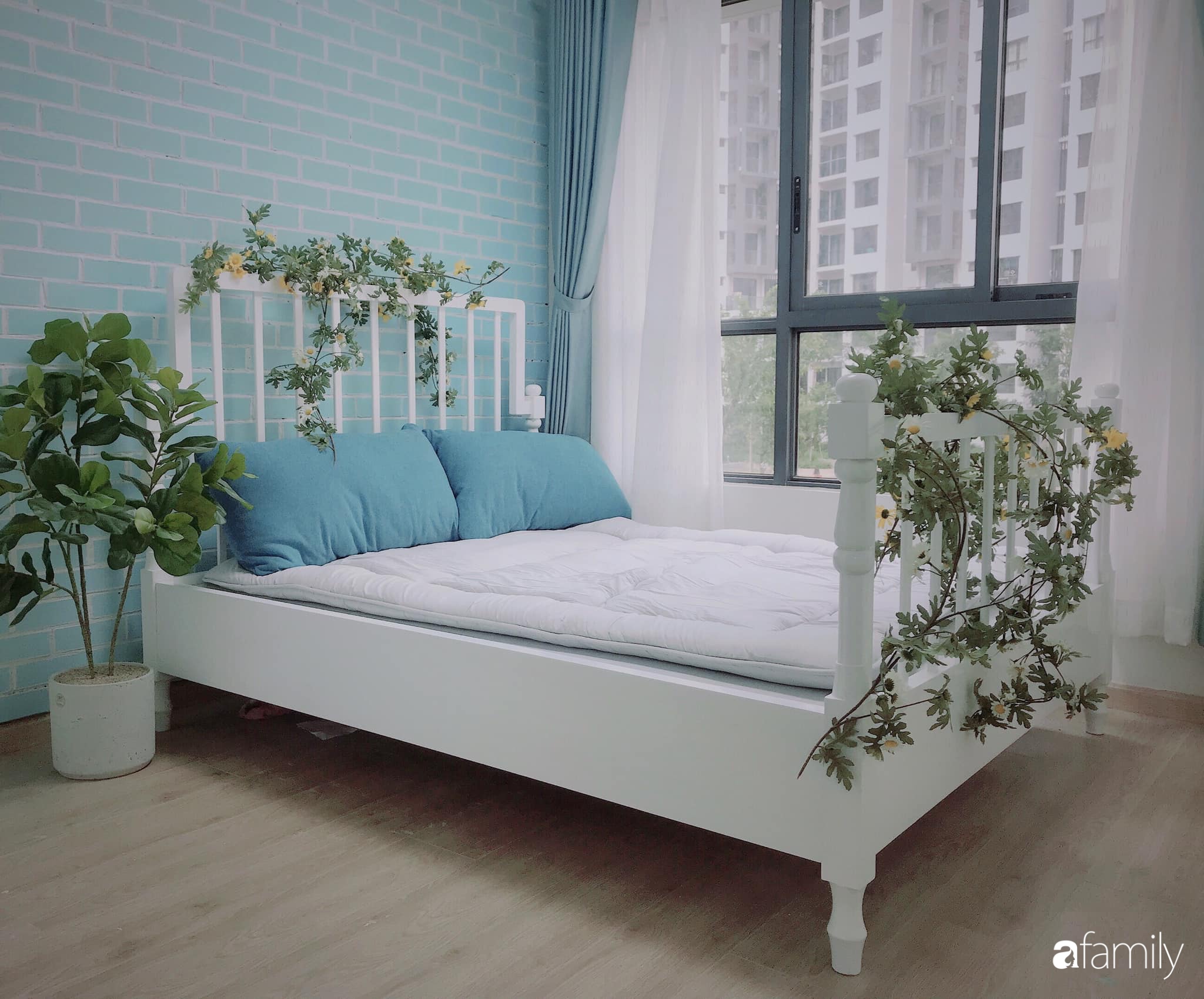 Căn hộ 71m² đẹp nhẹ nhàng, xinh yêu với điểm nhấn màu xanh bạc hà có chi phí hoàn thiện 200 triệu đồng ở Sài Gòn - Ảnh 18.