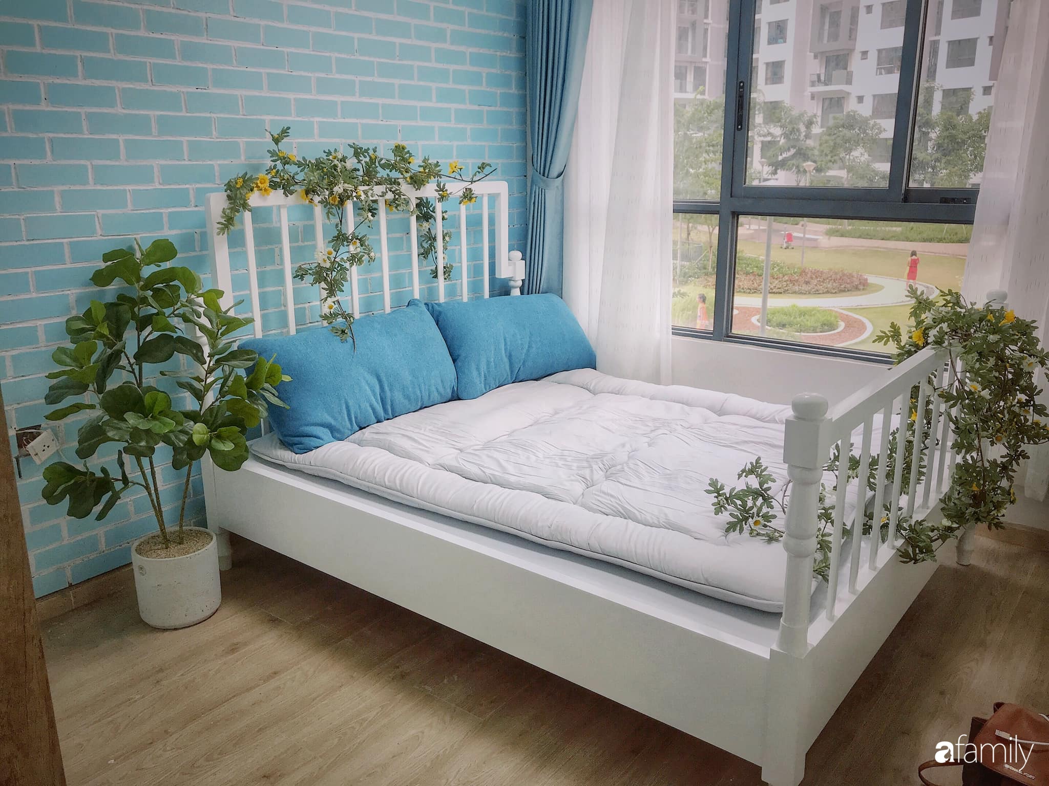 Căn hộ 71m² đẹp nhẹ nhàng, xinh yêu với điểm nhấn màu xanh bạc hà có chi phí hoàn thiện 200 triệu đồng ở Sài Gòn - Ảnh 19.