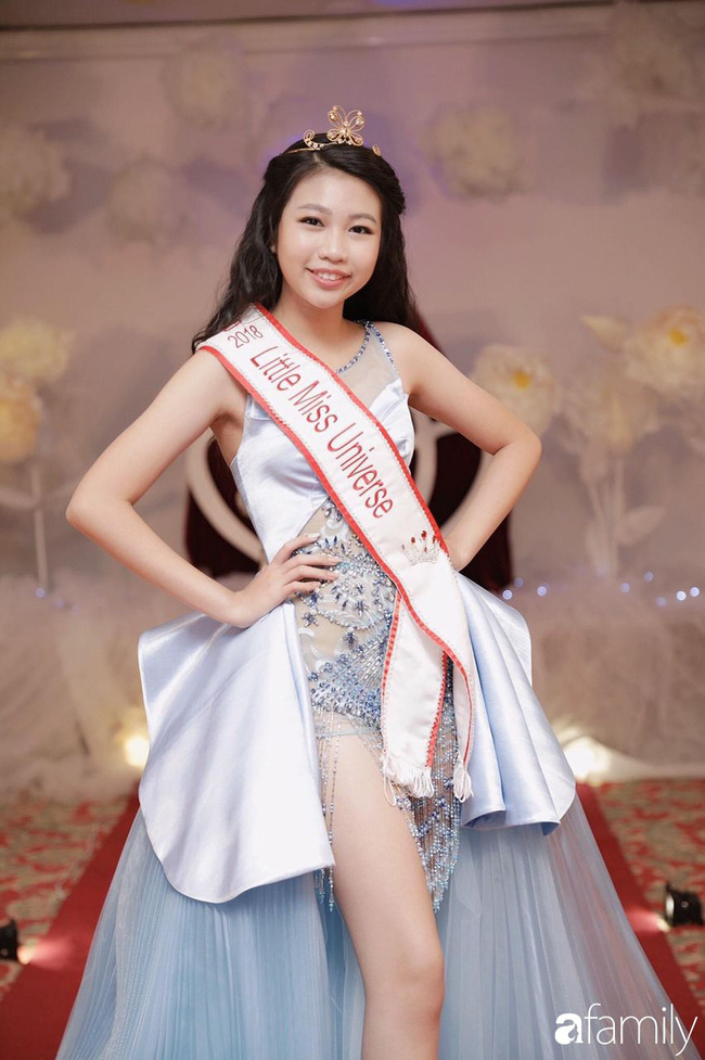 Hoa hậu Việt nhí 15 tuổi cao 1m74: Uống sữa thay cơm nhưng việc vận động và ngủ nghỉ còn  - Ảnh 1.