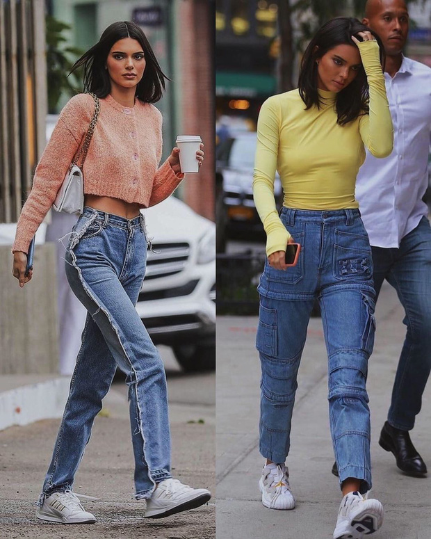 Tuyệt kỹ mặc đỉnh như Kendall Jenner hóa ra chỉ vỏn vẹn trong 6 từ: Mua thật nhiều quần jeans xanh! - Ảnh 1.