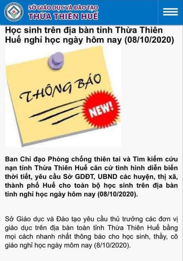 Cập nhật: 3 tỉnh thành ra thông báo khẩn cho học sinh nghỉ học từ 8/10 - Ảnh 1.