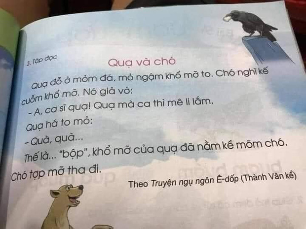 SGK lớp 1 lại gây tranh cãi: Ngựa tía bày ngựa ô trốn việc khi bị giục làm, cò mưu mẹo chén hết đàn cá một mình - Ảnh 4.