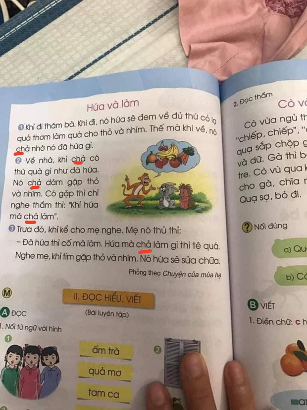 SGK lớp 1 lại gây tranh cãi: Ngựa tía bày ngựa ô trốn việc khi bị giục làm, cò mưu mẹo chén hết đàn cá một mình - Ảnh 6.