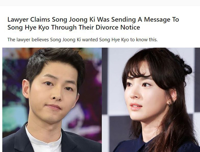 Hơn 1 năm sau vụ ly hôn thế kỷ, bí mật động trời được tiết lộ: Lý do khiến Song Joong Ki 