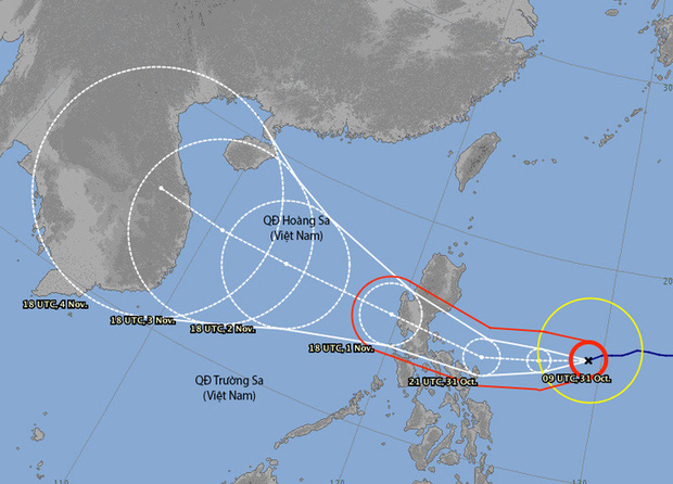 Siêu bão Goni giật trên cấp 17 đang vào Biển Đông - Ảnh 2.