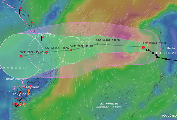 Bão Goni đi theo vết xe của bão số 9 - Ảnh 1.