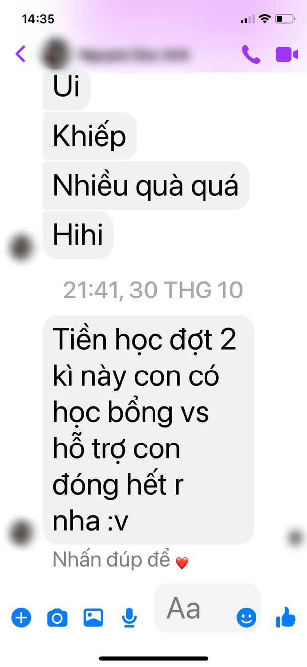 Tin nhắn cuối cùng của nam sinh Đại học GTVT gửi đến mẹ trước khi trúng đạn tử vong: “Tiền học đợt 2 kỳ này con có học bổng với hỗ trợ nên đóng hết rồi nha mẹ” - Ảnh 2.