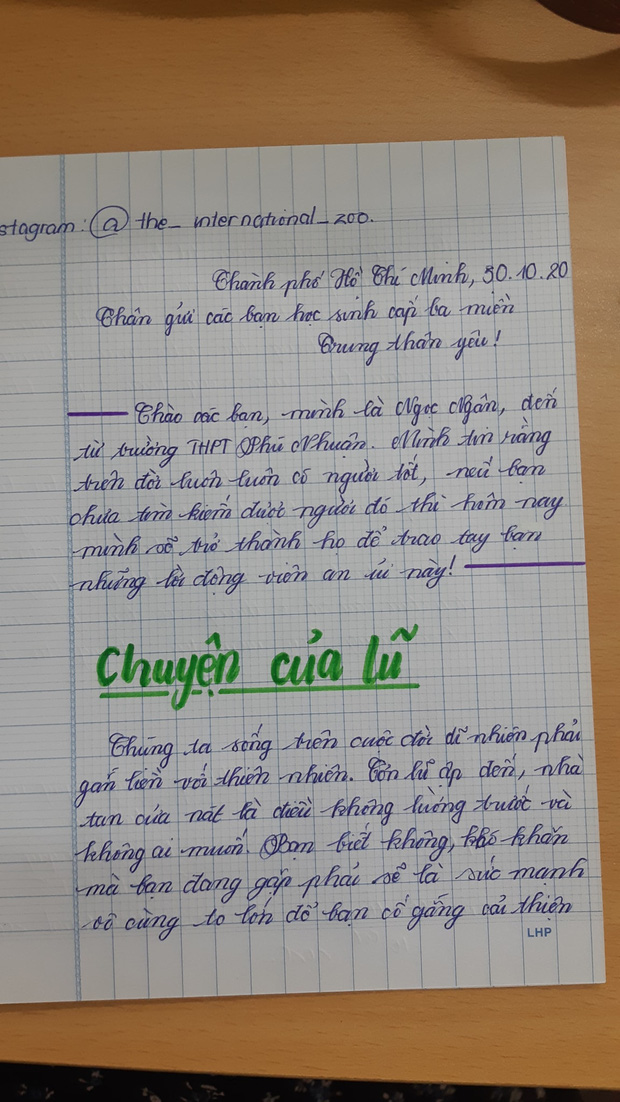 Những bức thư viết tay gửi học sinh miền Trung mùa lũ: Chữ viết nắn nót, lời động viên chất chứa yêu thương - Ảnh 3.