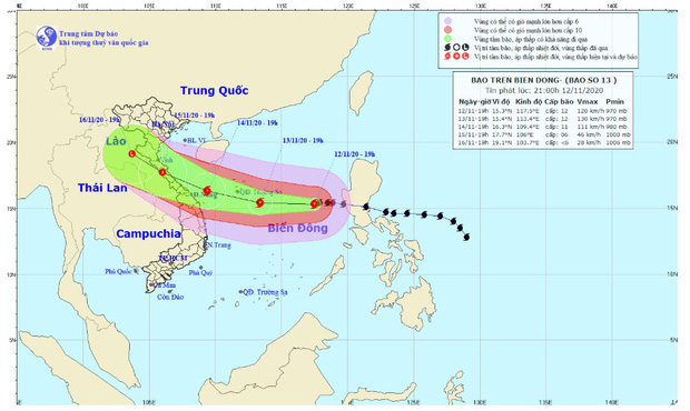 Bão số 13 diễn biến phức tạp, giật cấp 15 hướng vào Hà Tĩnh đến Thừa Thiên Huế - Ảnh 1.