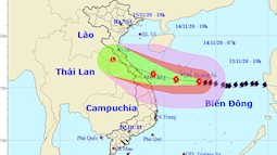 Tin bão khẩn cấp: Bão số 13 giật cấp 16 hướng vào Hà Tĩnh đến Thừa Thiên - Huế, mưa lớn từ sáng 14/11