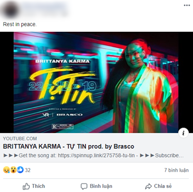 Cộng đồng mạng lan truyền tin Brittanya Karma qua đời - Ảnh 1.