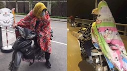 Miền Bắc rét đậm, người dân chật vật "quấn chăn" ra đường