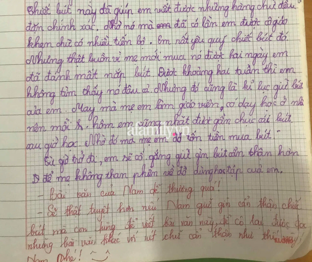 Học sinh làm văn kể Mỗi tháng em mất 10 cây bút, đặc biệt câu chốt mới khiến dân tình ôm bụng cười - Ảnh 2.