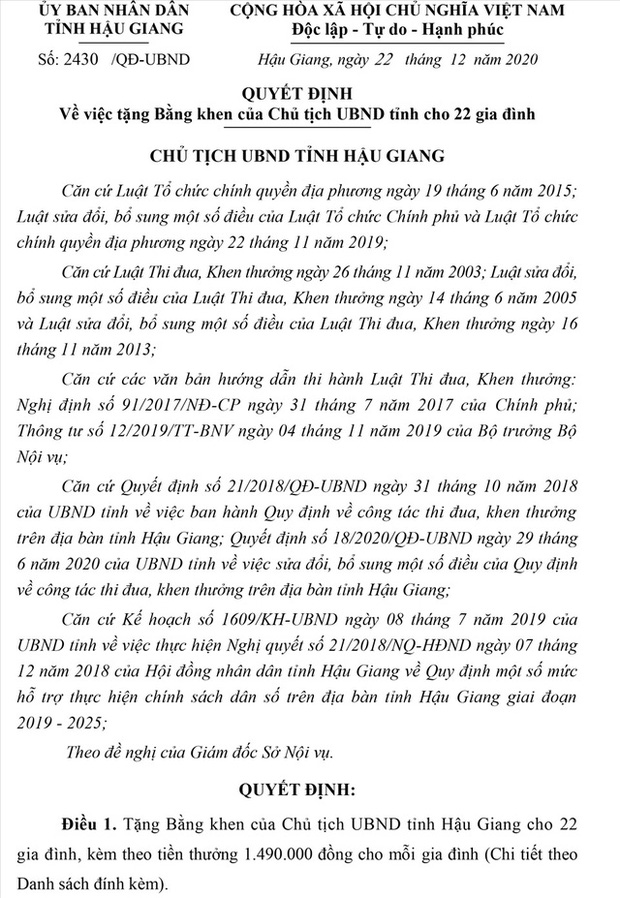 Thưởng cho gia đình sinh đủ 2 con gái một bề - Ảnh 3.