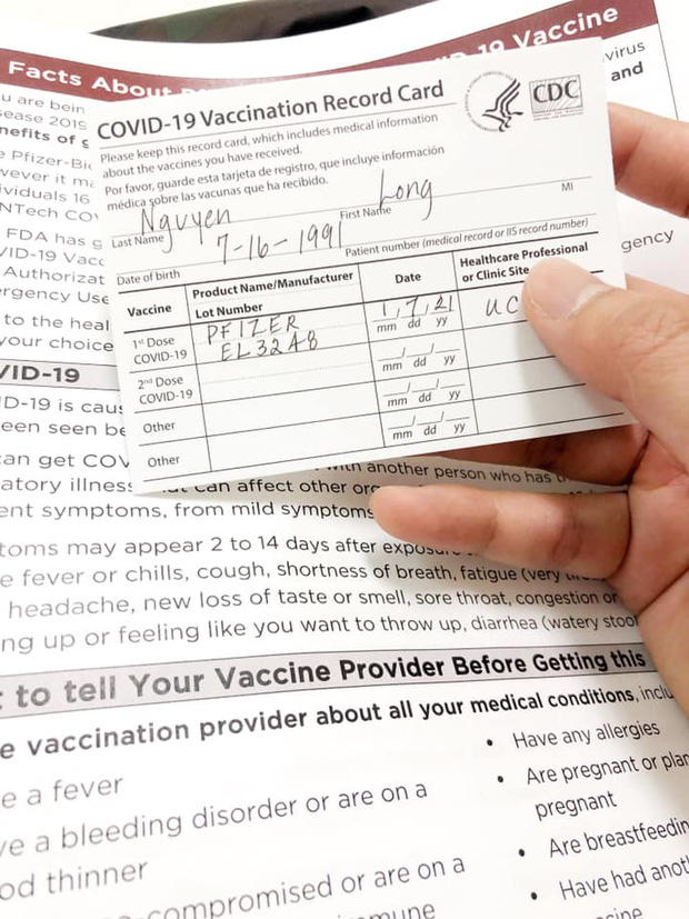 Thanh niên Việt kể tất tật quy trình tiêm vaccine COVID-19 tại Mỹ, đọc profile mới biết là con nhà người ta một thời - Ảnh 2.
