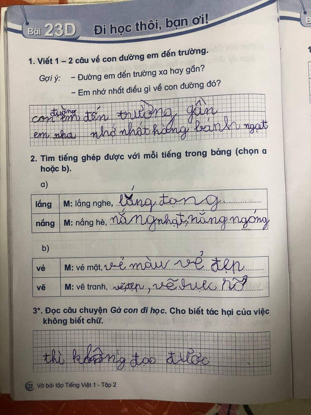 Cậu nhóc lớp 1 trả lời thẳng tưng tác hại của việc không biết chữ, đọc hợp lý đến mức giáo viên cũng phải cười lăn - Ảnh 1.