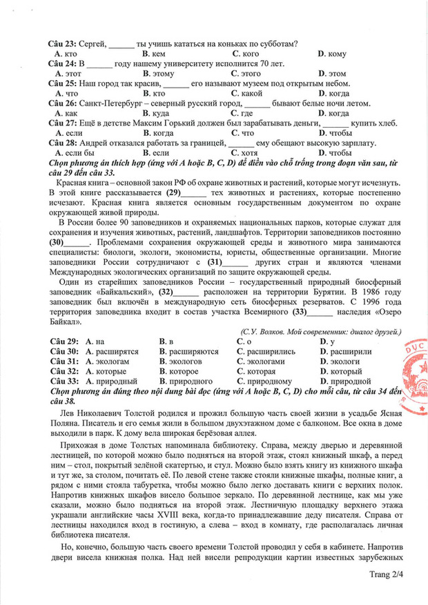 Bộ GD-ĐT công bố tất cả đề thi minh họa THPT Quốc gia 2021 còn lại - Ảnh 13.