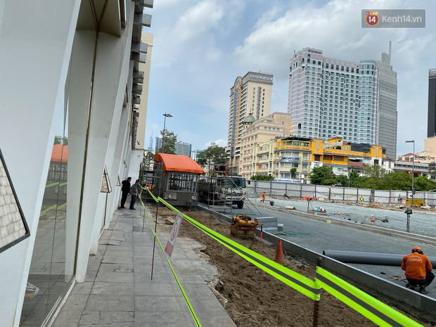 Một phần rào chắn Metro tại đất vàng trung tâm Sài Gòn được tháo dỡ, quán xá rục rịch khai trương trở lại - Ảnh 9.