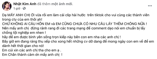 Nhật Kim Anh chính thức lên tiếng về chuyện tái hôn với TiTi (HKT) - Ảnh 2.