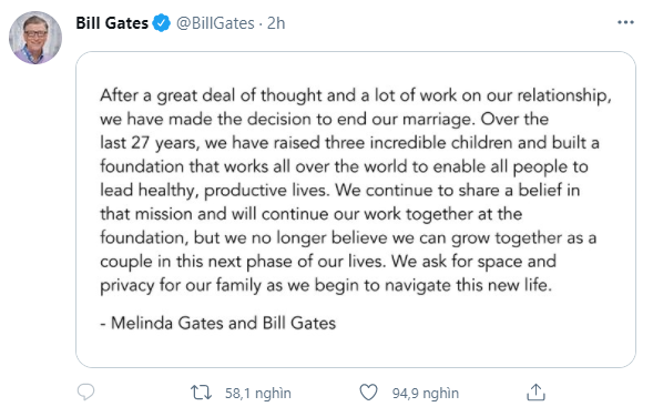 Tỷ phú Bill Gates khẳng định: 