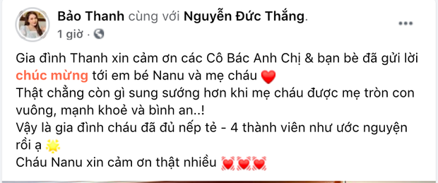 Bảo Thanh lần đầu khoe nhan sắc mẹ bỉm sau 4 ngày sinh nở, hé lộ luôn thông tin đặc biệt của ái nữa - Ảnh 3.