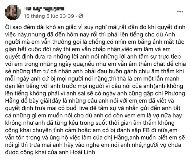 NÓNG: Nữ ca sĩ tự nhận là vợ chưa từng công khai của Hoài Linh kèm bằng chứng, lên tiếng để bảo vệ nam NS trước bà Phương Hằng? - Ảnh 4.