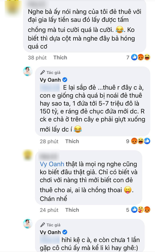 Bị đại gia Phương Hằng tố giật chồng, Vy Oanh lên tiếng đáp trả và còn mượn chuyện “đẻ thuê” 115 tỷ để cà khịa ngược? - Ảnh 4.