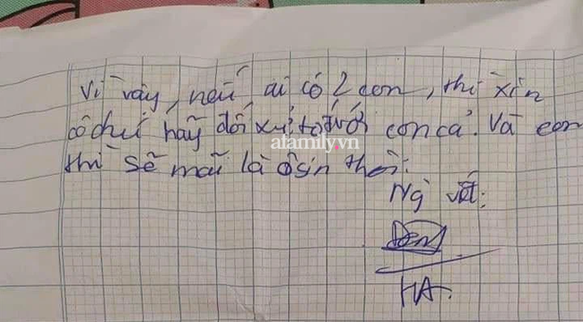 Những dòng chữ nhức nhối của bé gái trong bức thư rơi trong chung cư ở Hà Nội và lời cảnh tỉnh cho những gia đình có hai con - Ảnh 2.