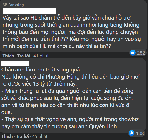 Hoài Linh nói 13 tỷ từ thiện vẫn đang trong tài khoản riêng,  cộng đồng mạng phản ứng dữ dội - Ảnh 5.