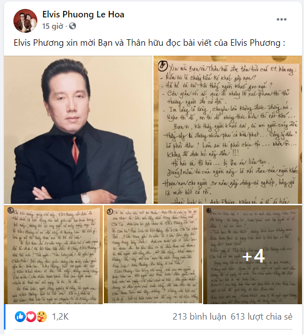 Danh ca Elvis Phương: Xin đừng dồn Hoài Linh vào chân tường - Ảnh 1.